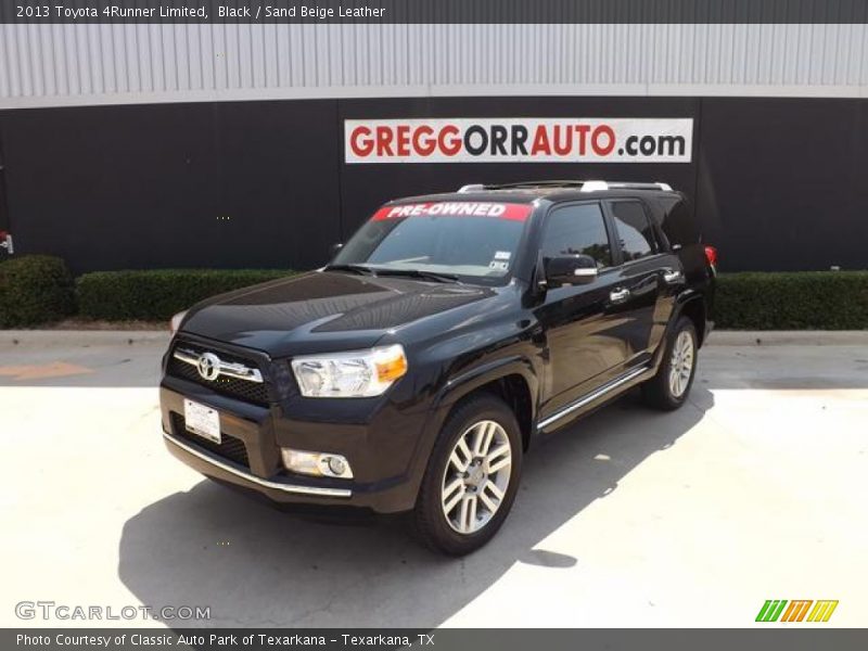 Black / Sand Beige Leather 2013 Toyota 4Runner Limited