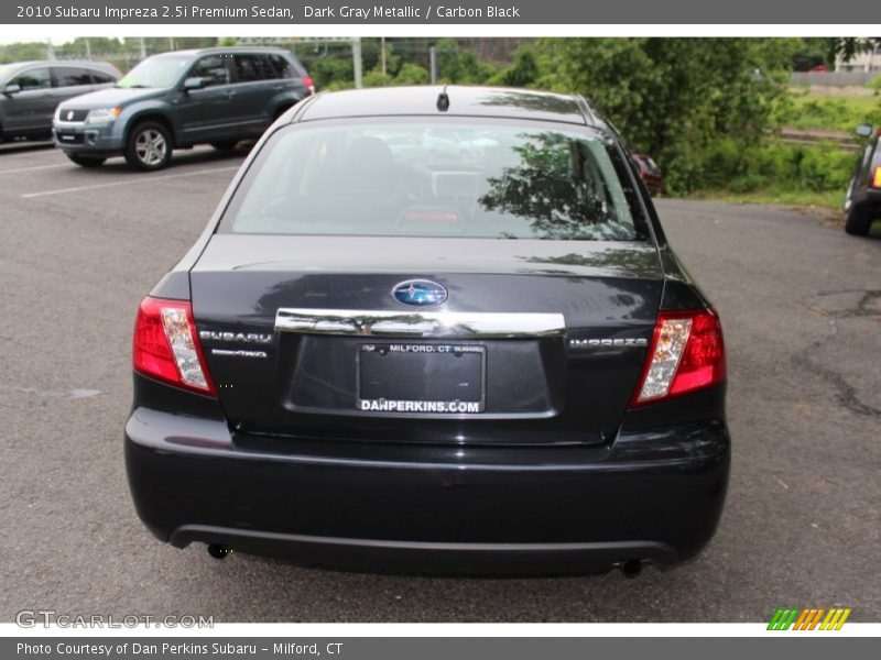 Dark Gray Metallic / Carbon Black 2010 Subaru Impreza 2.5i Premium Sedan