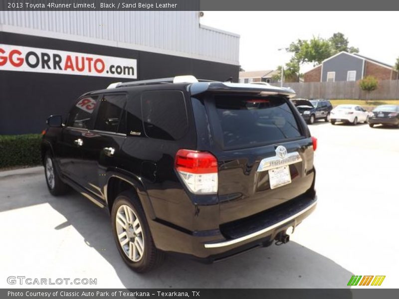 Black / Sand Beige Leather 2013 Toyota 4Runner Limited