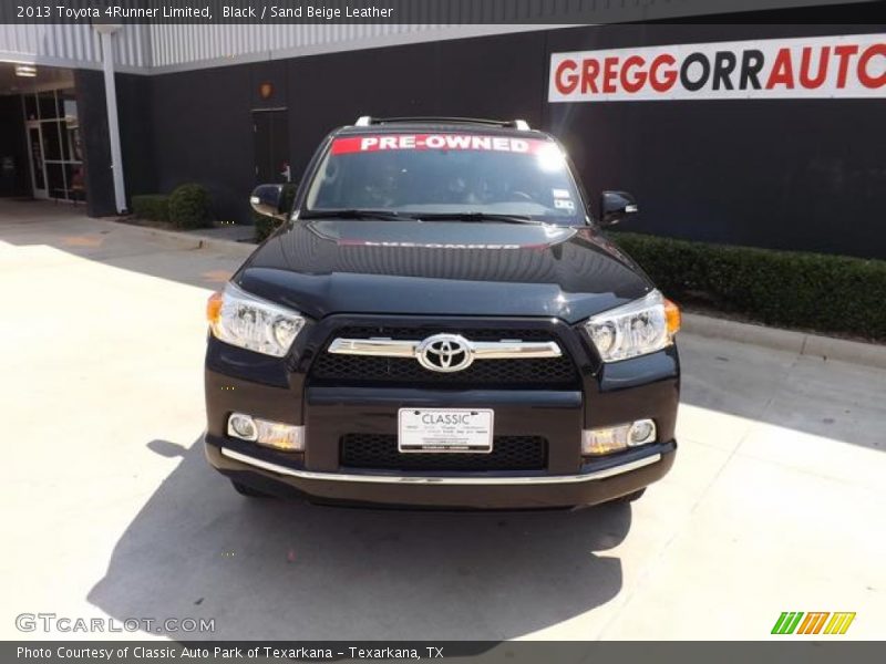 Black / Sand Beige Leather 2013 Toyota 4Runner Limited