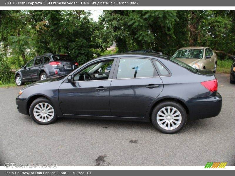 Dark Gray Metallic / Carbon Black 2010 Subaru Impreza 2.5i Premium Sedan