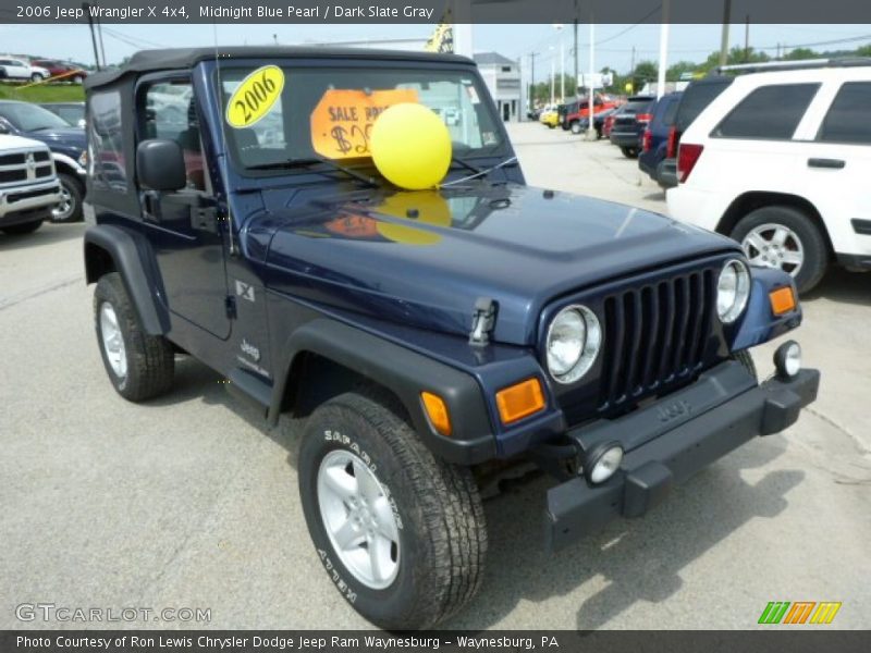 Midnight Blue Pearl / Dark Slate Gray 2006 Jeep Wrangler X 4x4