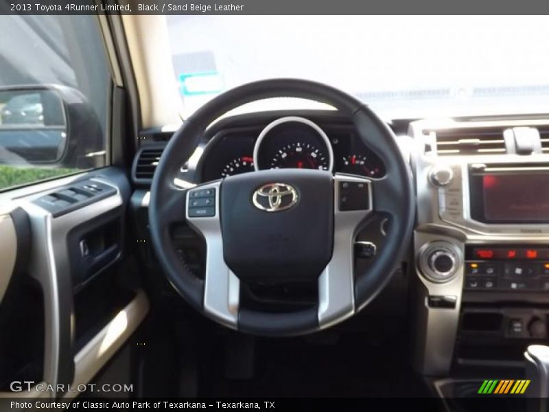 Black / Sand Beige Leather 2013 Toyota 4Runner Limited