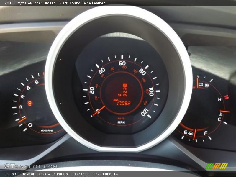 Black / Sand Beige Leather 2013 Toyota 4Runner Limited