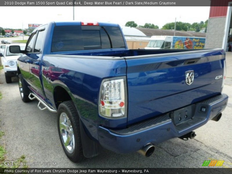 Deep Water Blue Pearl / Dark Slate/Medium Graystone 2010 Dodge Ram 1500 Sport Quad Cab 4x4