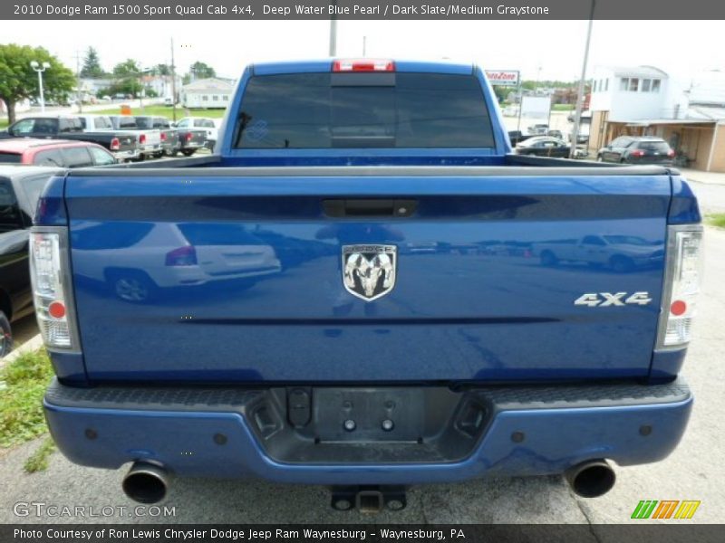 Deep Water Blue Pearl / Dark Slate/Medium Graystone 2010 Dodge Ram 1500 Sport Quad Cab 4x4