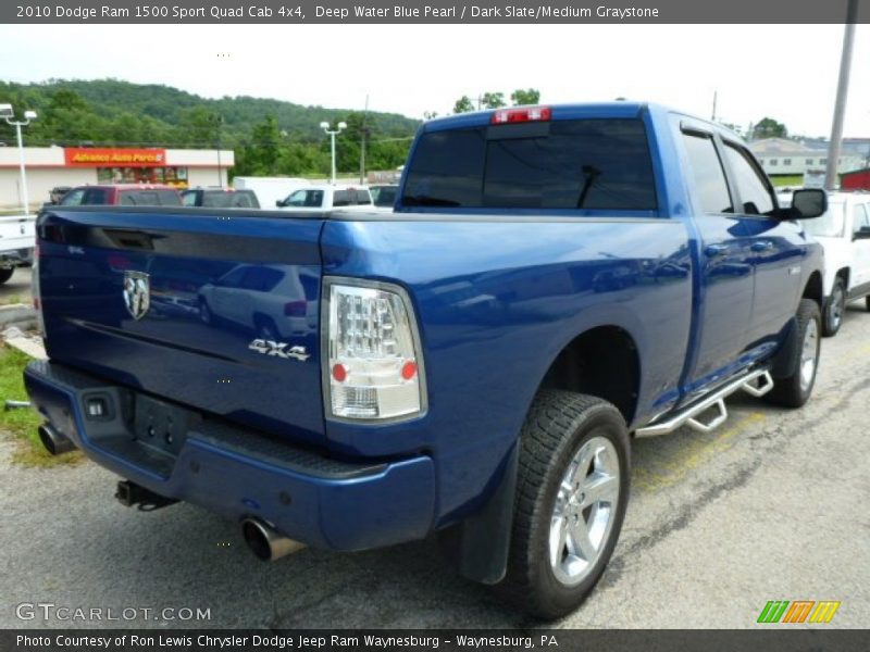 Deep Water Blue Pearl / Dark Slate/Medium Graystone 2010 Dodge Ram 1500 Sport Quad Cab 4x4