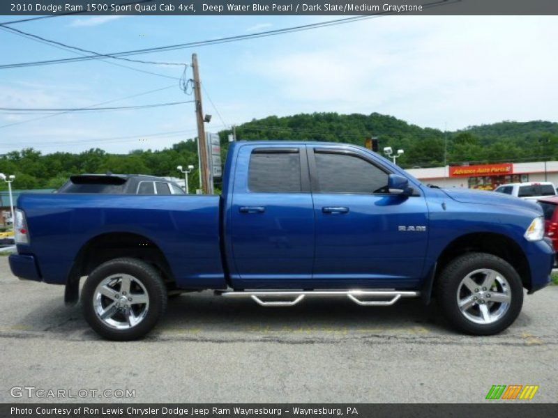 Deep Water Blue Pearl / Dark Slate/Medium Graystone 2010 Dodge Ram 1500 Sport Quad Cab 4x4