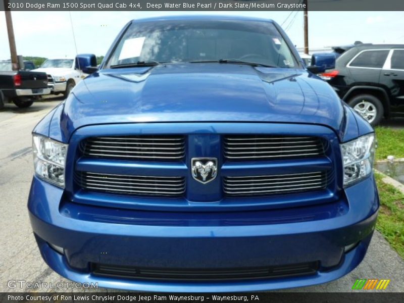 Deep Water Blue Pearl / Dark Slate/Medium Graystone 2010 Dodge Ram 1500 Sport Quad Cab 4x4