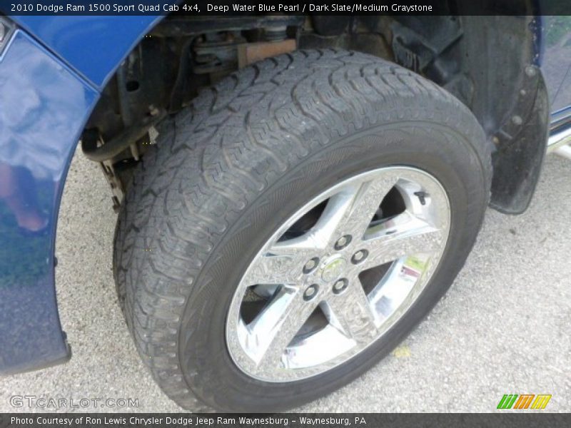 Deep Water Blue Pearl / Dark Slate/Medium Graystone 2010 Dodge Ram 1500 Sport Quad Cab 4x4