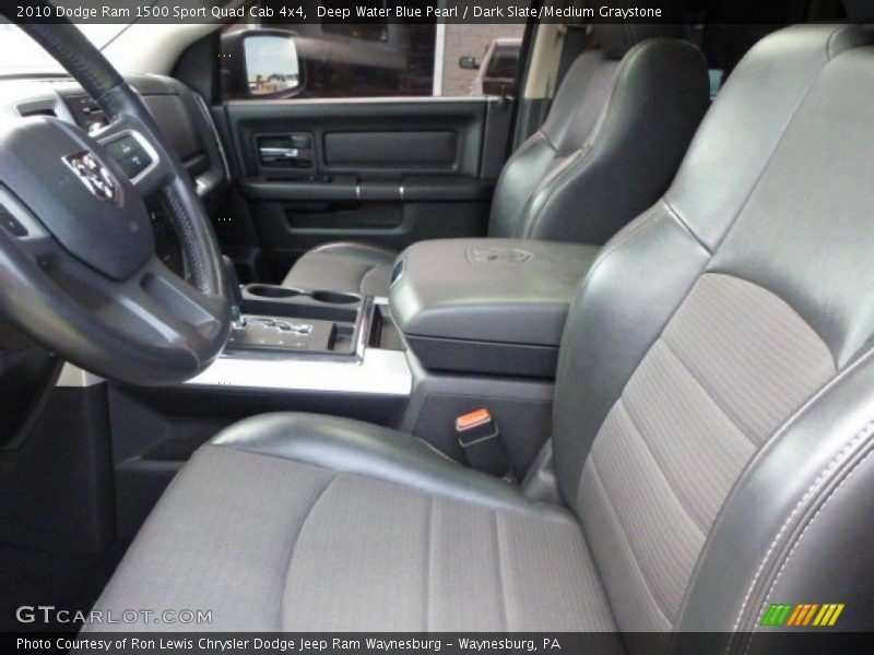 Deep Water Blue Pearl / Dark Slate/Medium Graystone 2010 Dodge Ram 1500 Sport Quad Cab 4x4