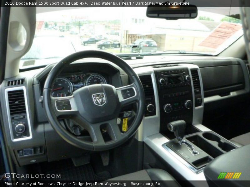Deep Water Blue Pearl / Dark Slate/Medium Graystone 2010 Dodge Ram 1500 Sport Quad Cab 4x4