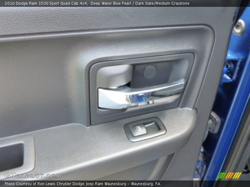 Deep Water Blue Pearl / Dark Slate/Medium Graystone 2010 Dodge Ram 1500 Sport Quad Cab 4x4