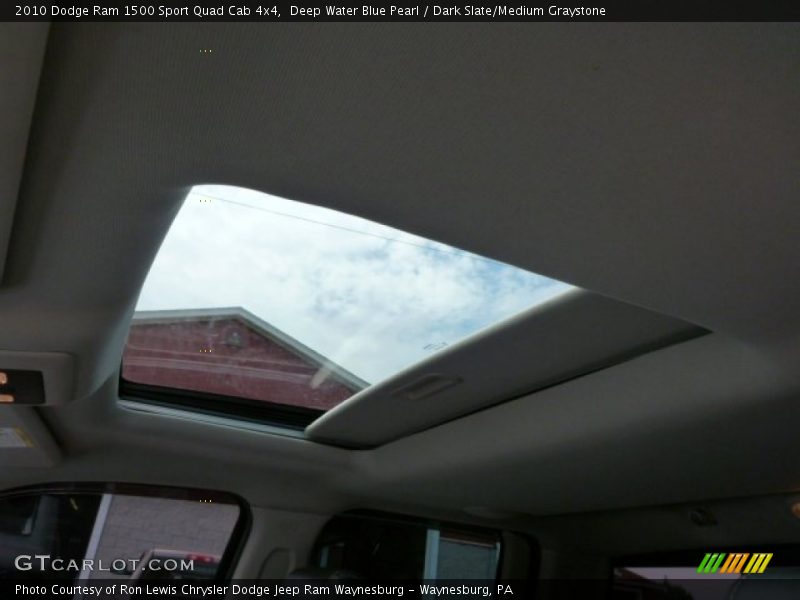 Deep Water Blue Pearl / Dark Slate/Medium Graystone 2010 Dodge Ram 1500 Sport Quad Cab 4x4