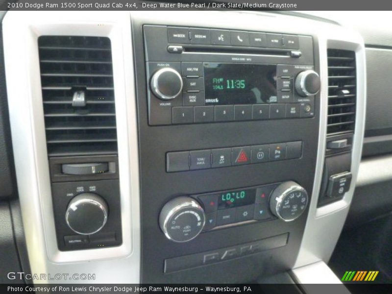 Deep Water Blue Pearl / Dark Slate/Medium Graystone 2010 Dodge Ram 1500 Sport Quad Cab 4x4
