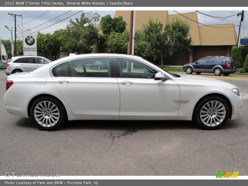 Mineral White Metallic / Saddle/Black 2013 BMW 7 Series 740Li Sedan