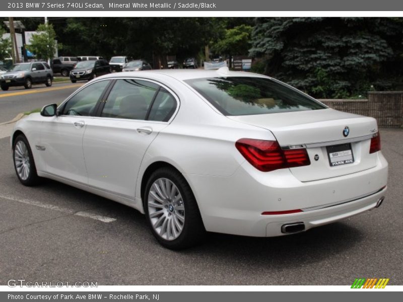 Mineral White Metallic / Saddle/Black 2013 BMW 7 Series 740Li Sedan