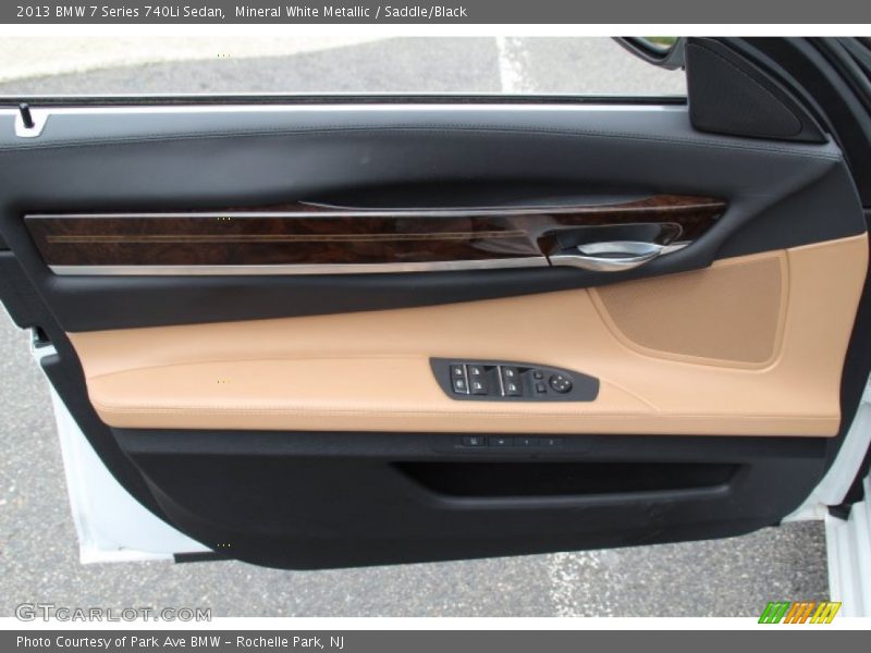 Mineral White Metallic / Saddle/Black 2013 BMW 7 Series 740Li Sedan