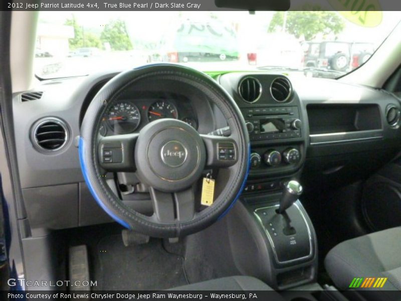 True Blue Pearl / Dark Slate Gray 2012 Jeep Patriot Latitude 4x4