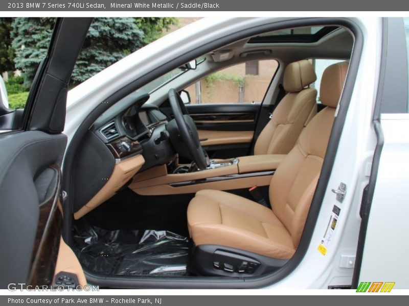 Mineral White Metallic / Saddle/Black 2013 BMW 7 Series 740Li Sedan