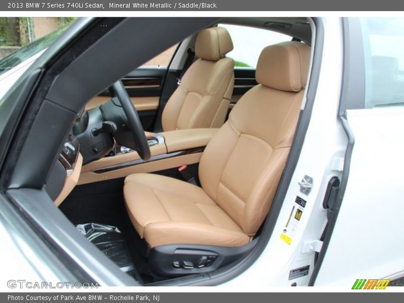 Mineral White Metallic / Saddle/Black 2013 BMW 7 Series 740Li Sedan