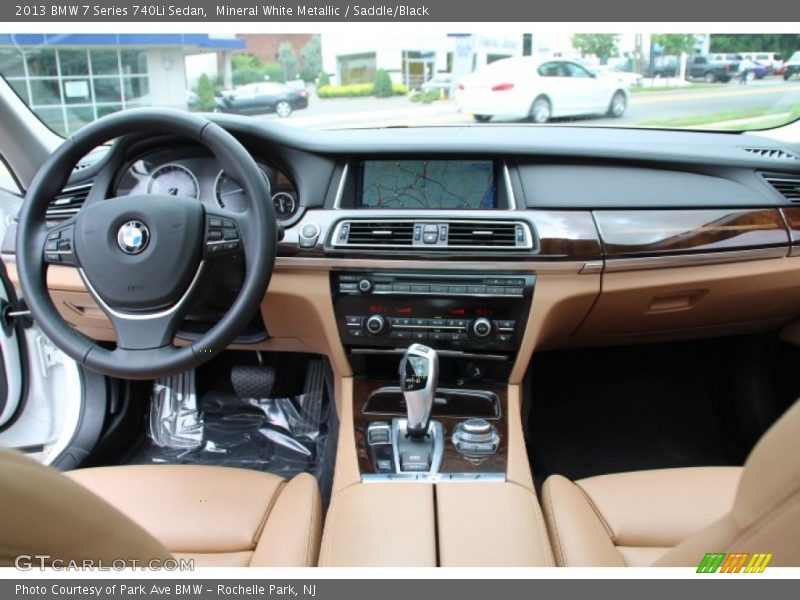 Mineral White Metallic / Saddle/Black 2013 BMW 7 Series 740Li Sedan
