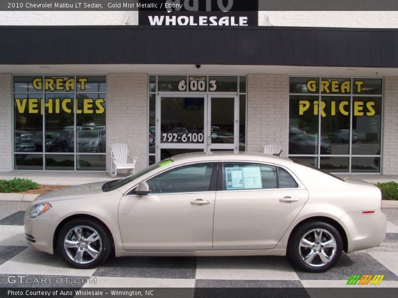 Gold Mist Metallic / Ebony 2010 Chevrolet Malibu LT Sedan
