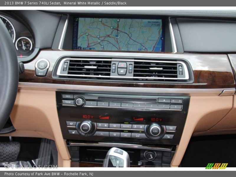 Mineral White Metallic / Saddle/Black 2013 BMW 7 Series 740Li Sedan