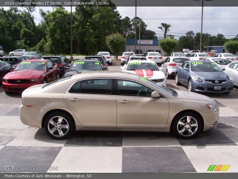 Gold Mist Metallic / Ebony 2010 Chevrolet Malibu LT Sedan