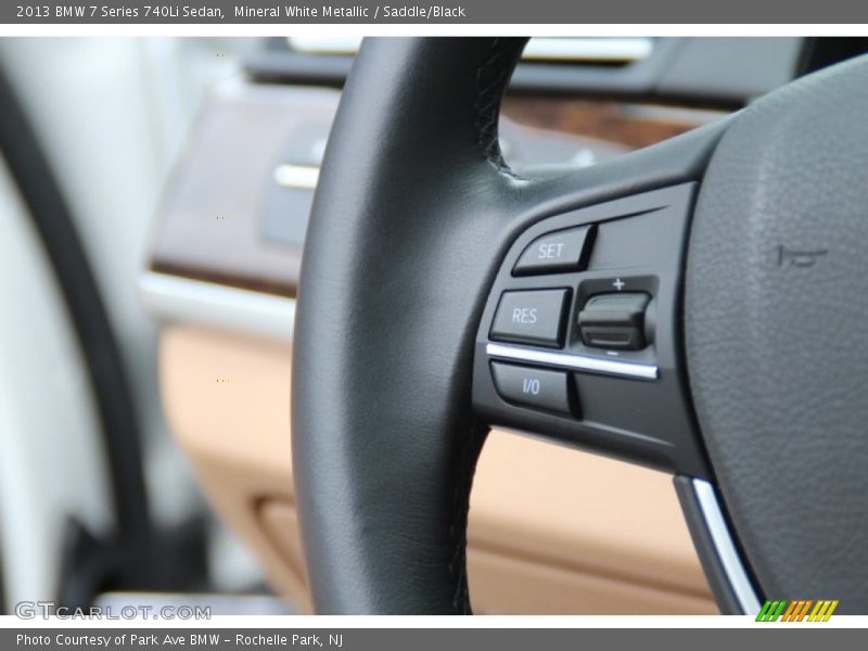 Mineral White Metallic / Saddle/Black 2013 BMW 7 Series 740Li Sedan