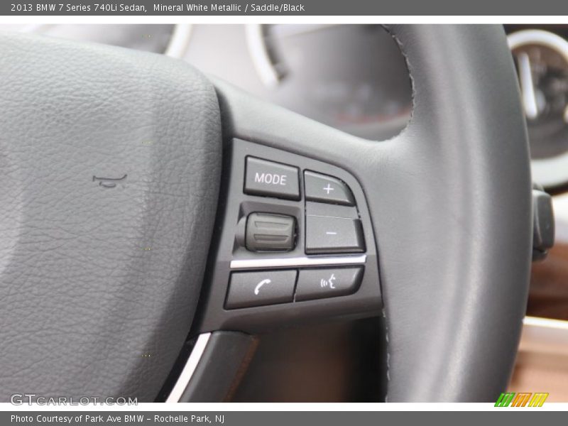 Mineral White Metallic / Saddle/Black 2013 BMW 7 Series 740Li Sedan