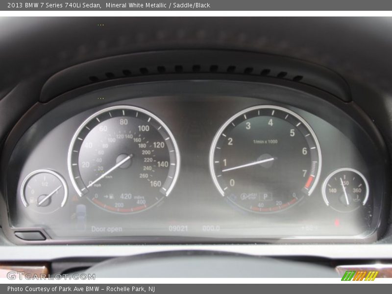Mineral White Metallic / Saddle/Black 2013 BMW 7 Series 740Li Sedan