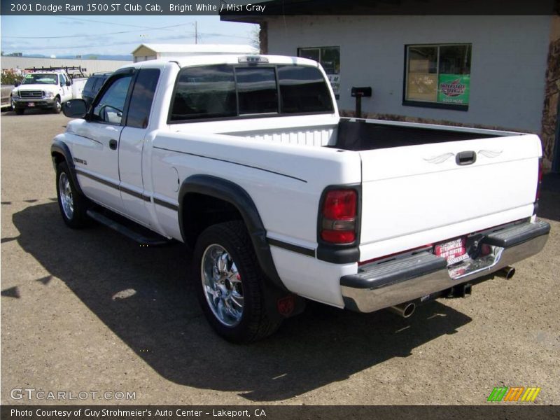 Bright White / Mist Gray 2001 Dodge Ram 1500 ST Club Cab