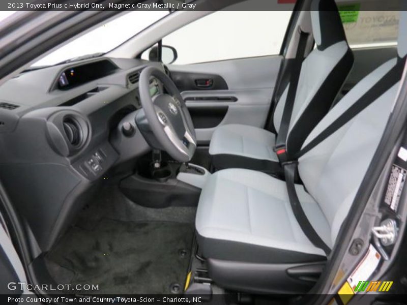 Magnetic Gray Metallic / Gray 2013 Toyota Prius c Hybrid One