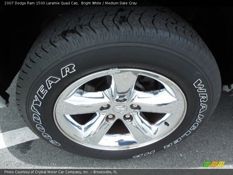 Bright White / Medium Slate Gray 2007 Dodge Ram 1500 Laramie Quad Cab