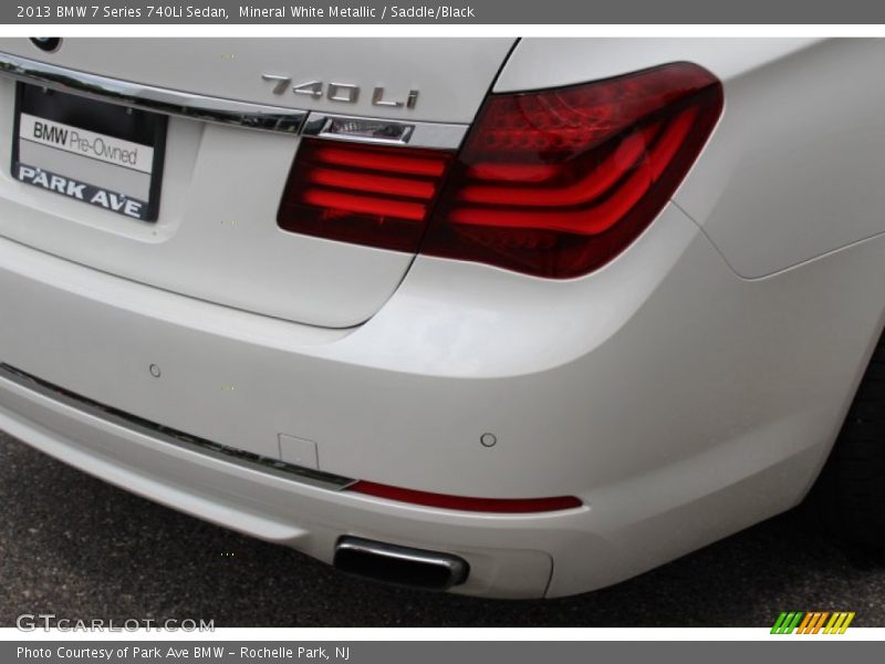 Mineral White Metallic / Saddle/Black 2013 BMW 7 Series 740Li Sedan