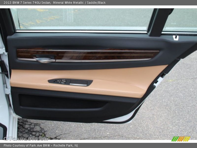 Mineral White Metallic / Saddle/Black 2013 BMW 7 Series 740Li Sedan