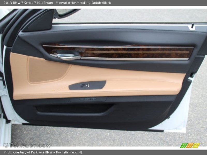 Mineral White Metallic / Saddle/Black 2013 BMW 7 Series 740Li Sedan