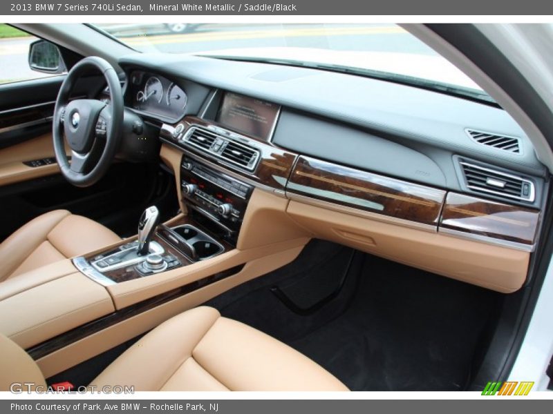 Mineral White Metallic / Saddle/Black 2013 BMW 7 Series 740Li Sedan