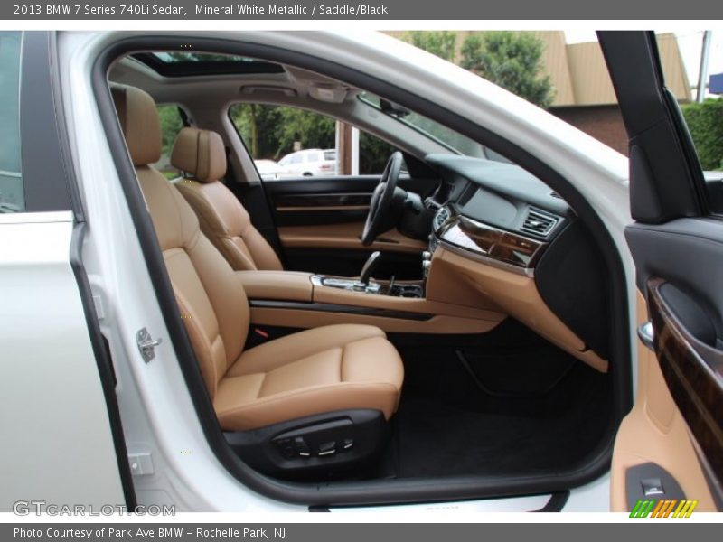Mineral White Metallic / Saddle/Black 2013 BMW 7 Series 740Li Sedan