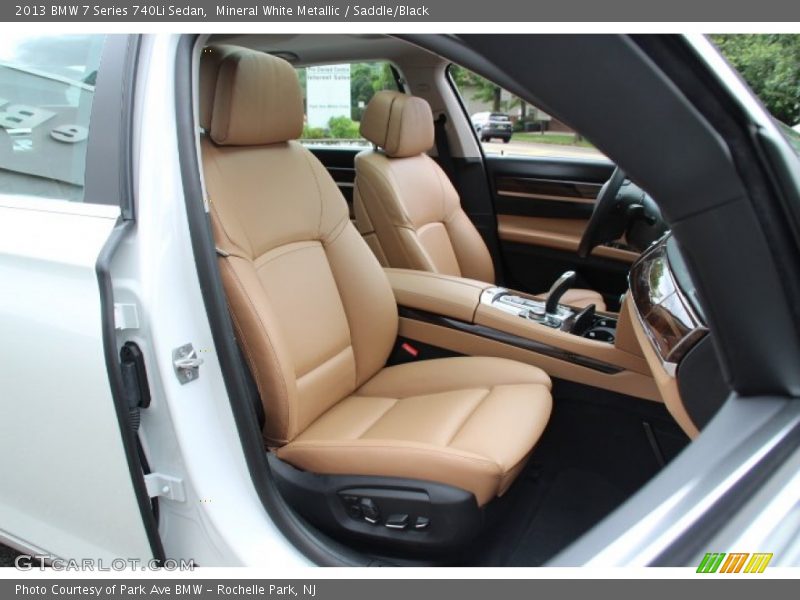 Mineral White Metallic / Saddle/Black 2013 BMW 7 Series 740Li Sedan