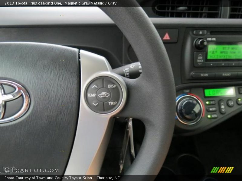 Magnetic Gray Metallic / Gray 2013 Toyota Prius c Hybrid One
