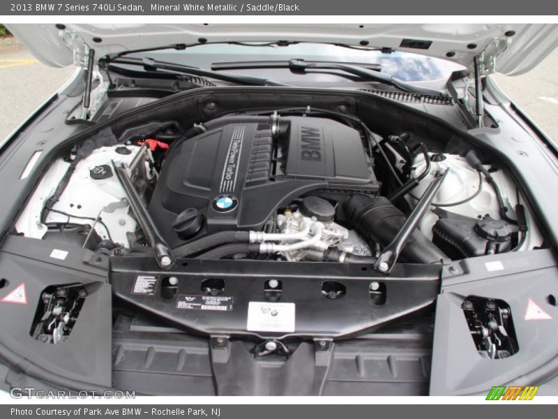 Mineral White Metallic / Saddle/Black 2013 BMW 7 Series 740Li Sedan