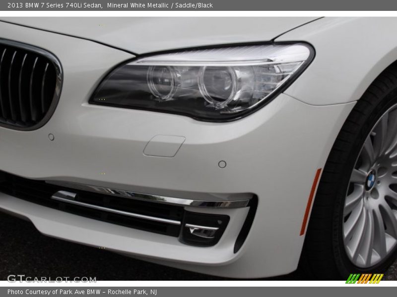 Mineral White Metallic / Saddle/Black 2013 BMW 7 Series 740Li Sedan