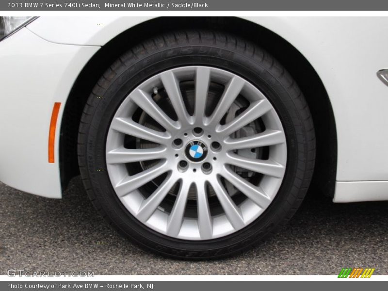 Mineral White Metallic / Saddle/Black 2013 BMW 7 Series 740Li Sedan