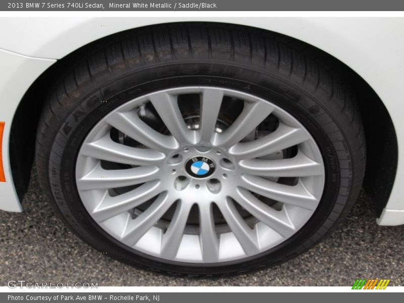 Mineral White Metallic / Saddle/Black 2013 BMW 7 Series 740Li Sedan