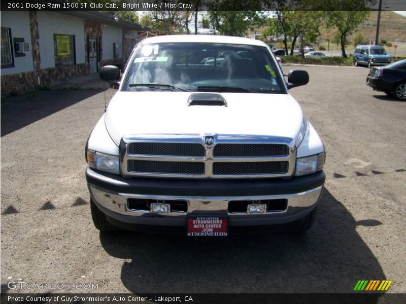Bright White / Mist Gray 2001 Dodge Ram 1500 ST Club Cab
