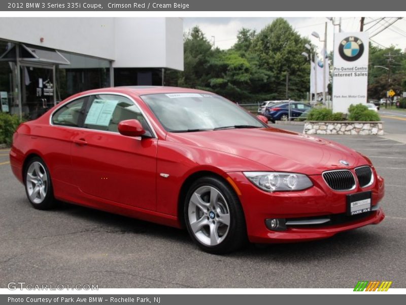 Crimson Red / Cream Beige 2012 BMW 3 Series 335i Coupe