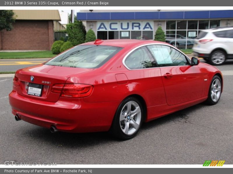 Crimson Red / Cream Beige 2012 BMW 3 Series 335i Coupe