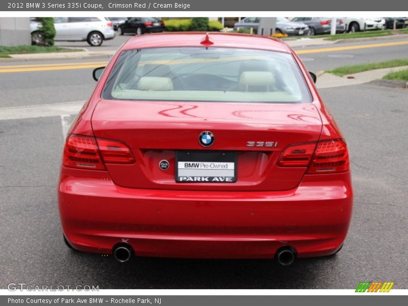 Crimson Red / Cream Beige 2012 BMW 3 Series 335i Coupe